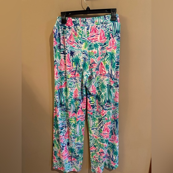LILLY PULITZER
32" Lorena Breezy Palazzo Pant In Multi Salt In The Air - Picture 5 of 5